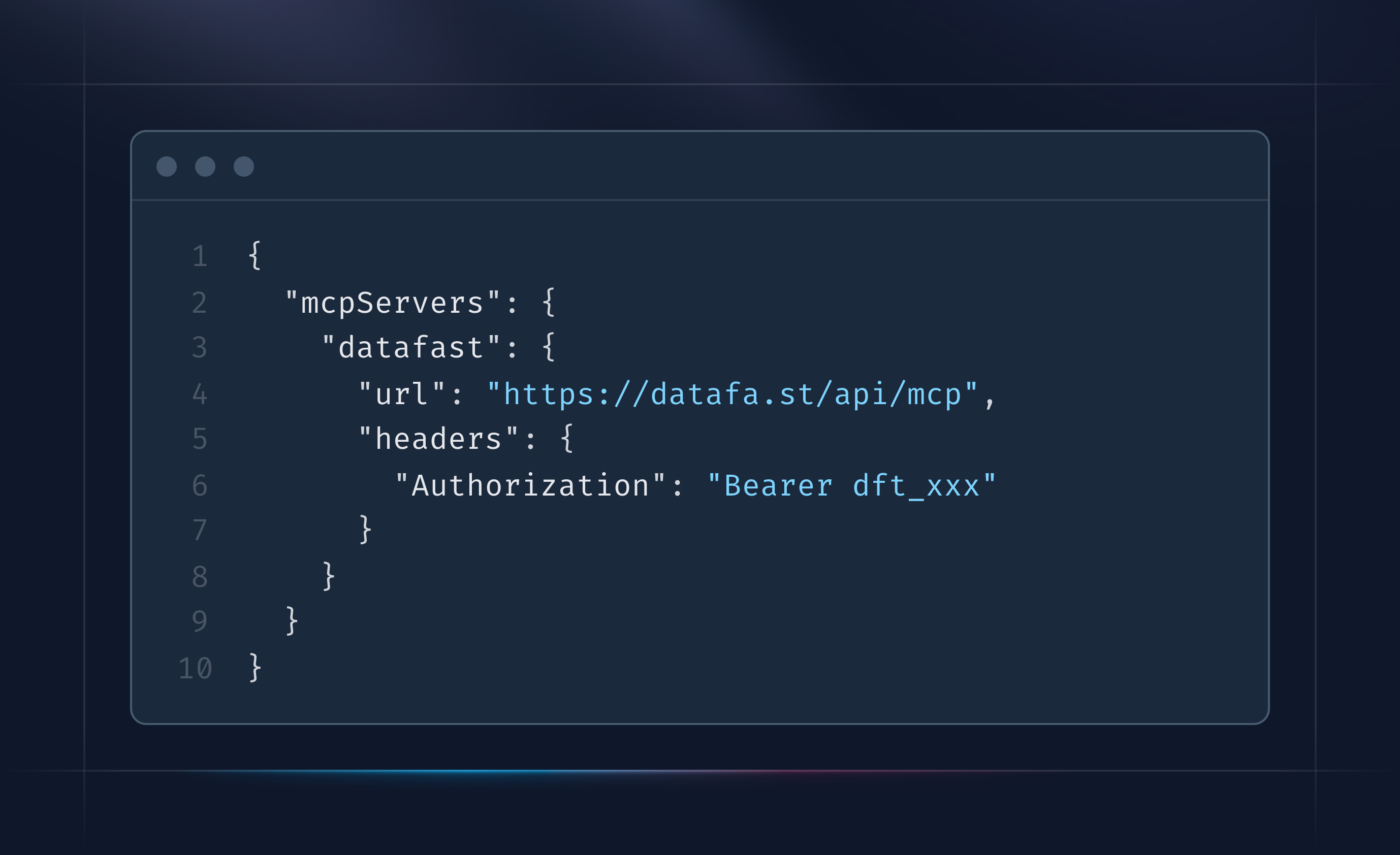 Connect DataFast to an MCP client